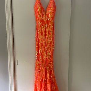 Jovani Prom Dress-Tangerine